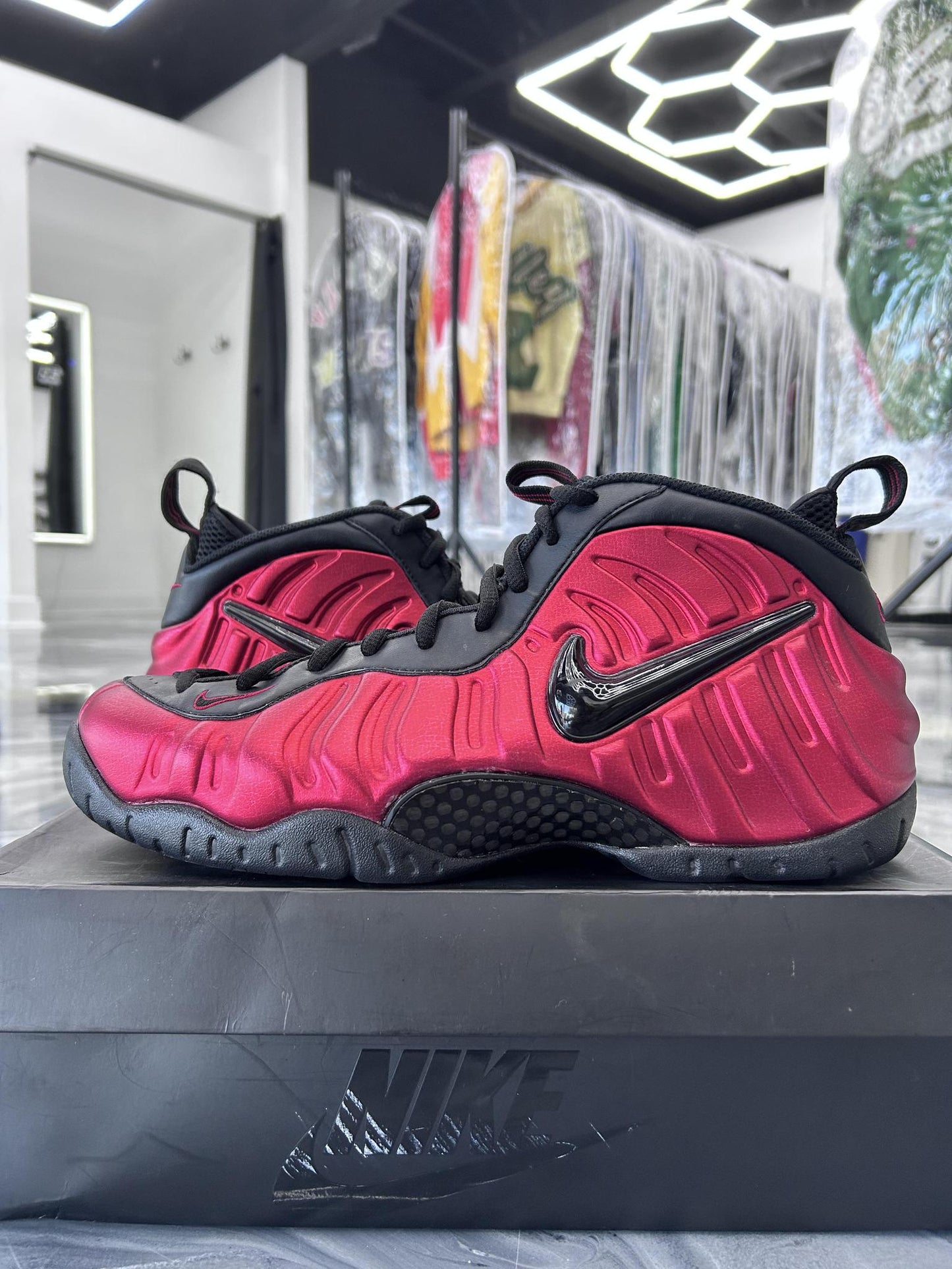 Nike Air Foamposite Pro "Red" Used Size 13