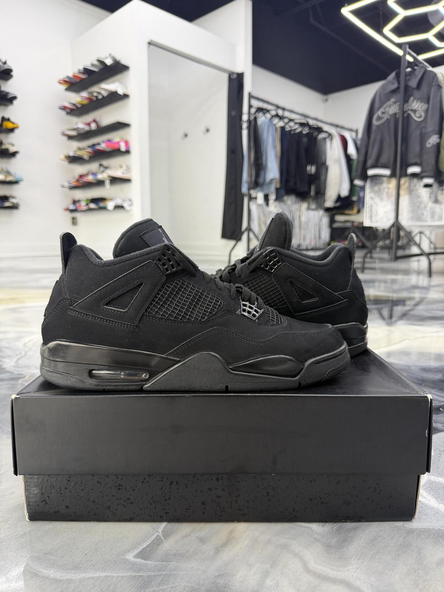 Jordan 4 "Black Cat" Used Size 12