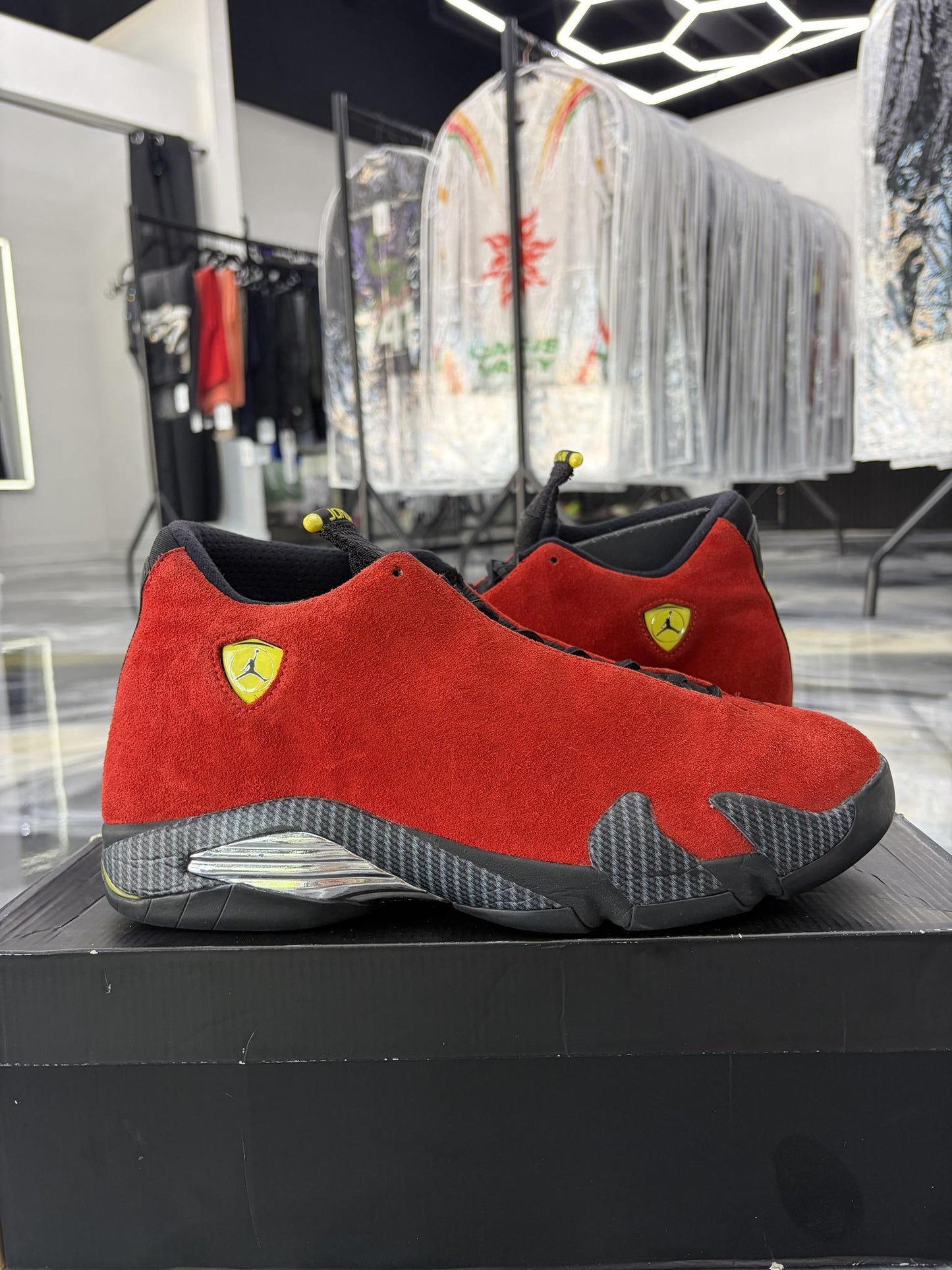 Jordan 14 "Ferrari 2014" Used Size 12