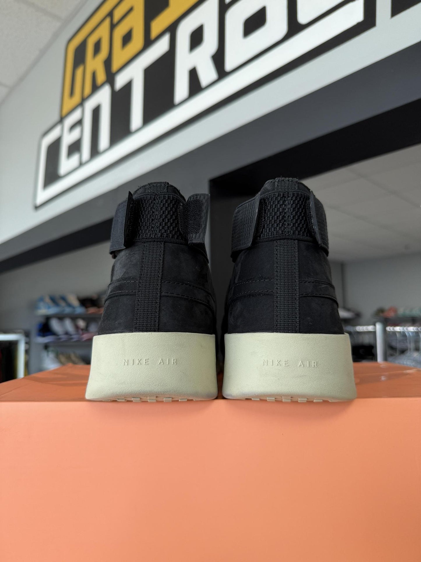 Nike Air "Fear Of God 1 Black" Used Size 14