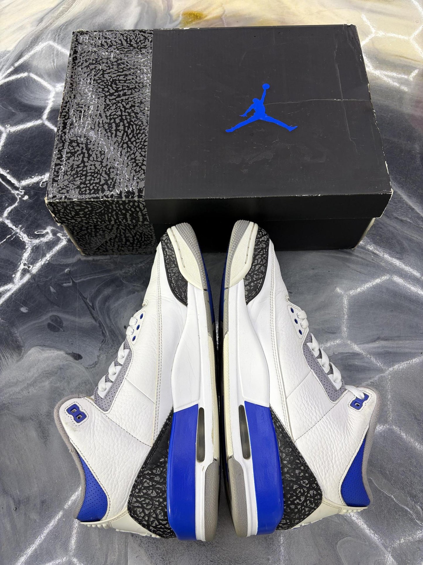 Jordan 3 "Racer Blue" Used Size 11