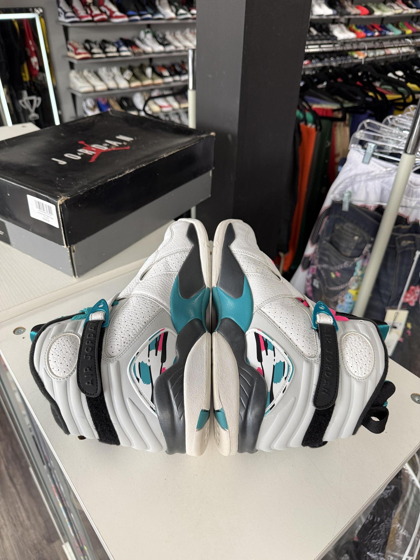 Jordan 8 "South Beach" Used Size 10.5
