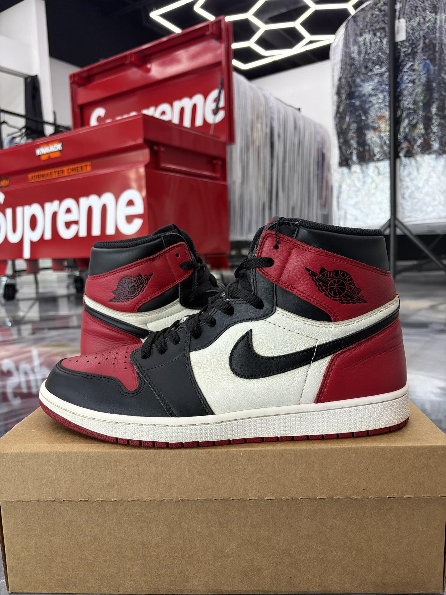 Jordan 1 "Bred Toe" Used Size 13