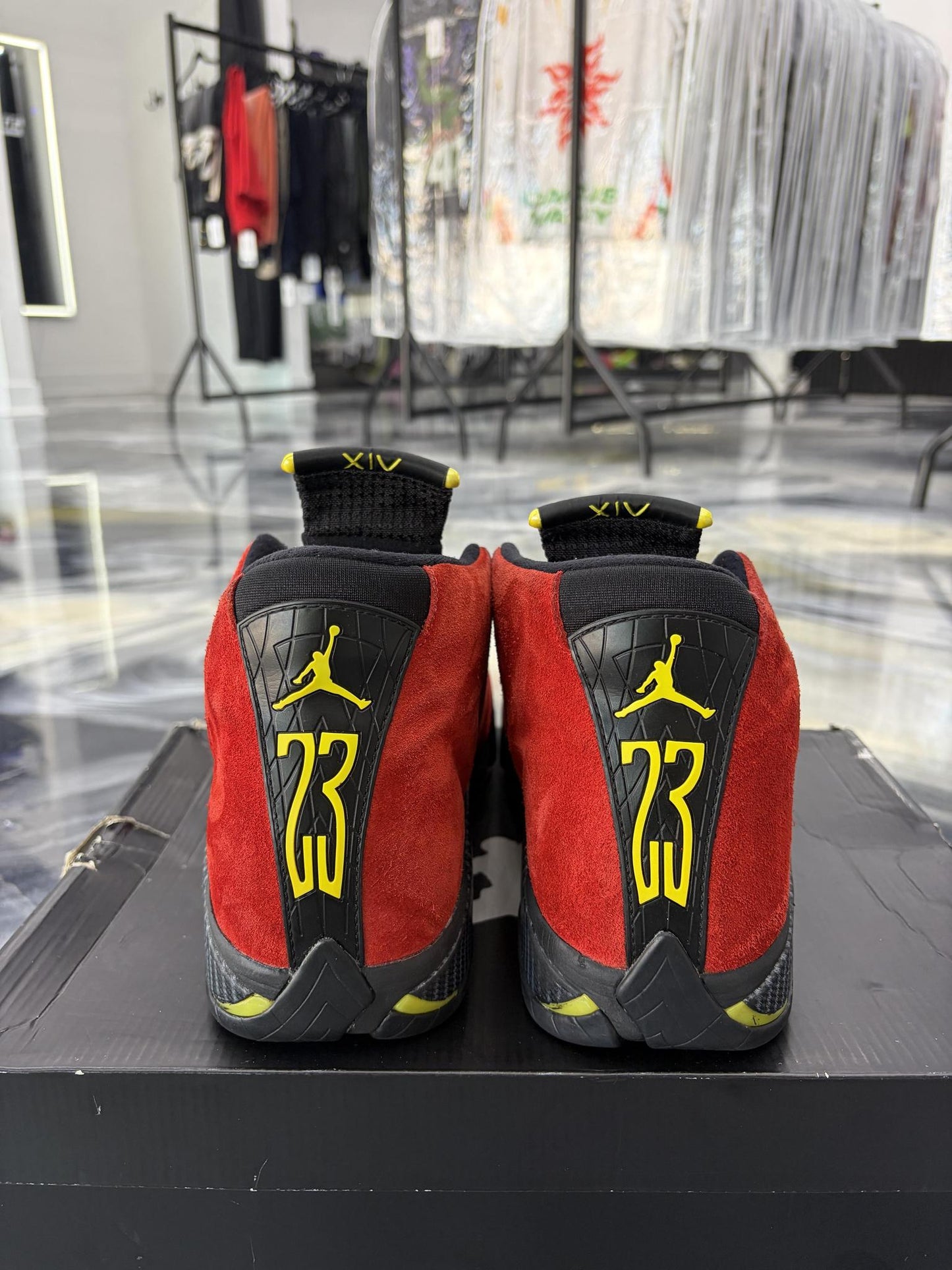 Jordan 14 "Ferrari 2014" Used Size 12