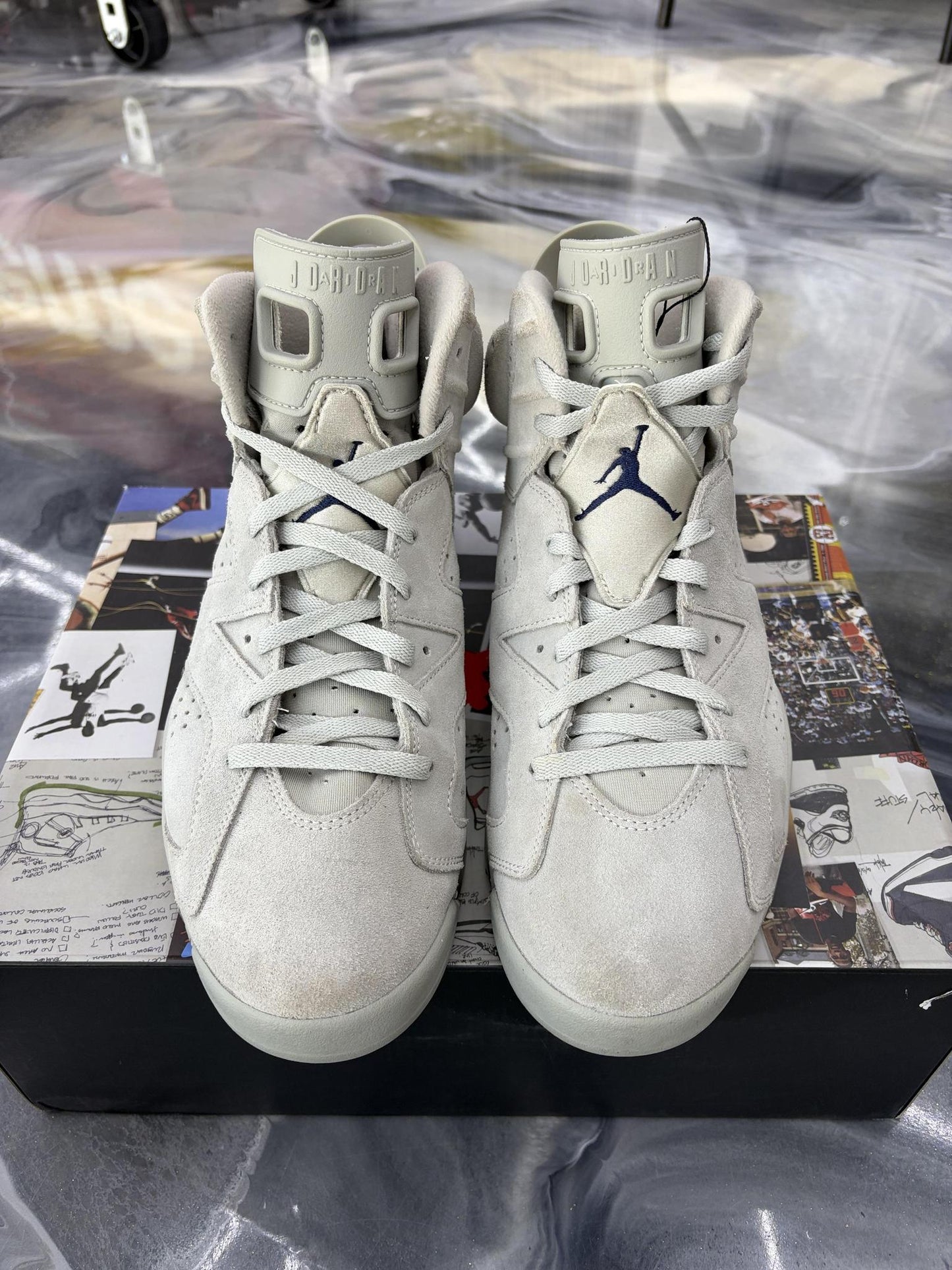 Jordan 6 "Georgetown" Used Size 12