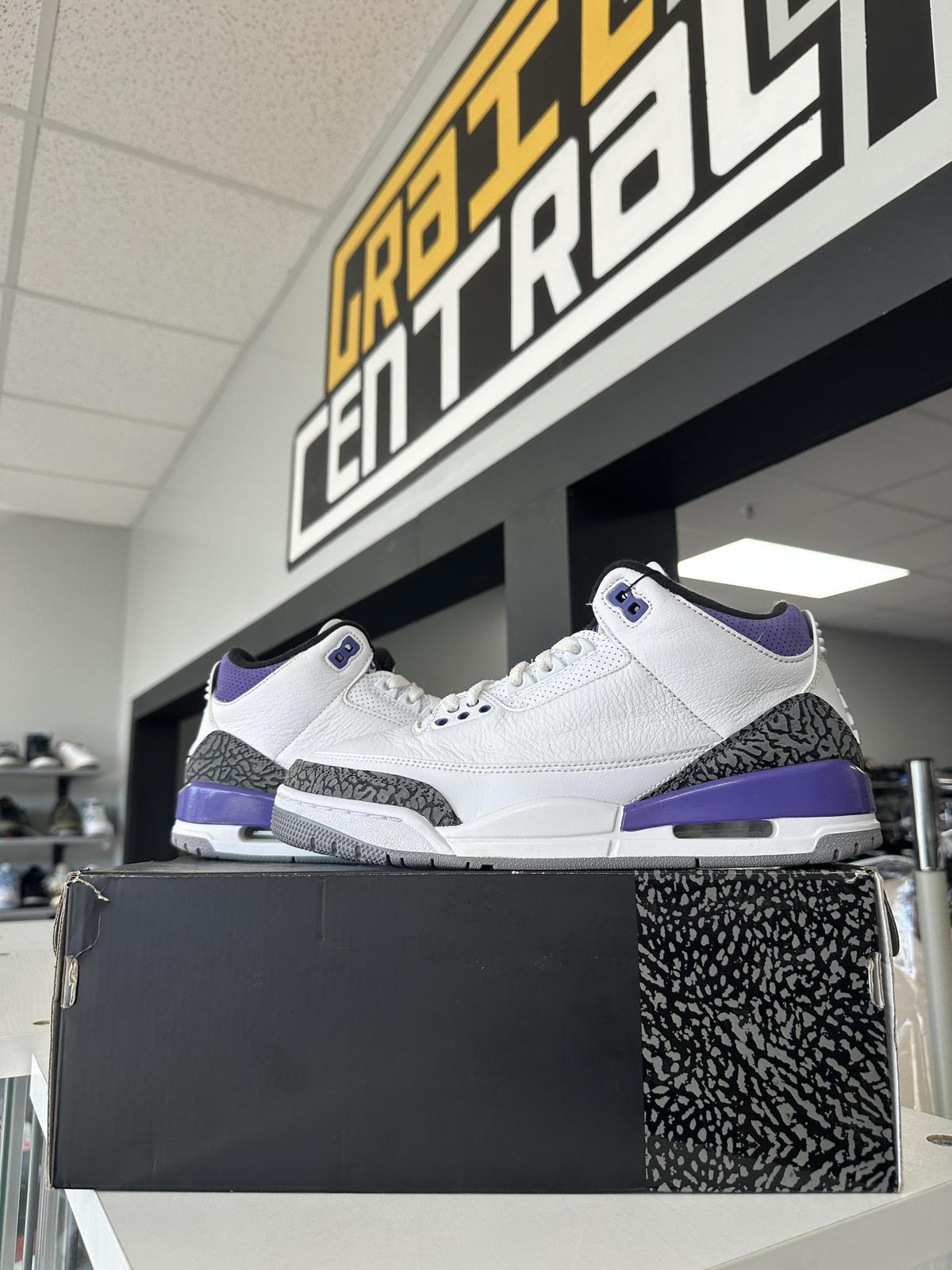 Jordan 3 Dark Iris Used