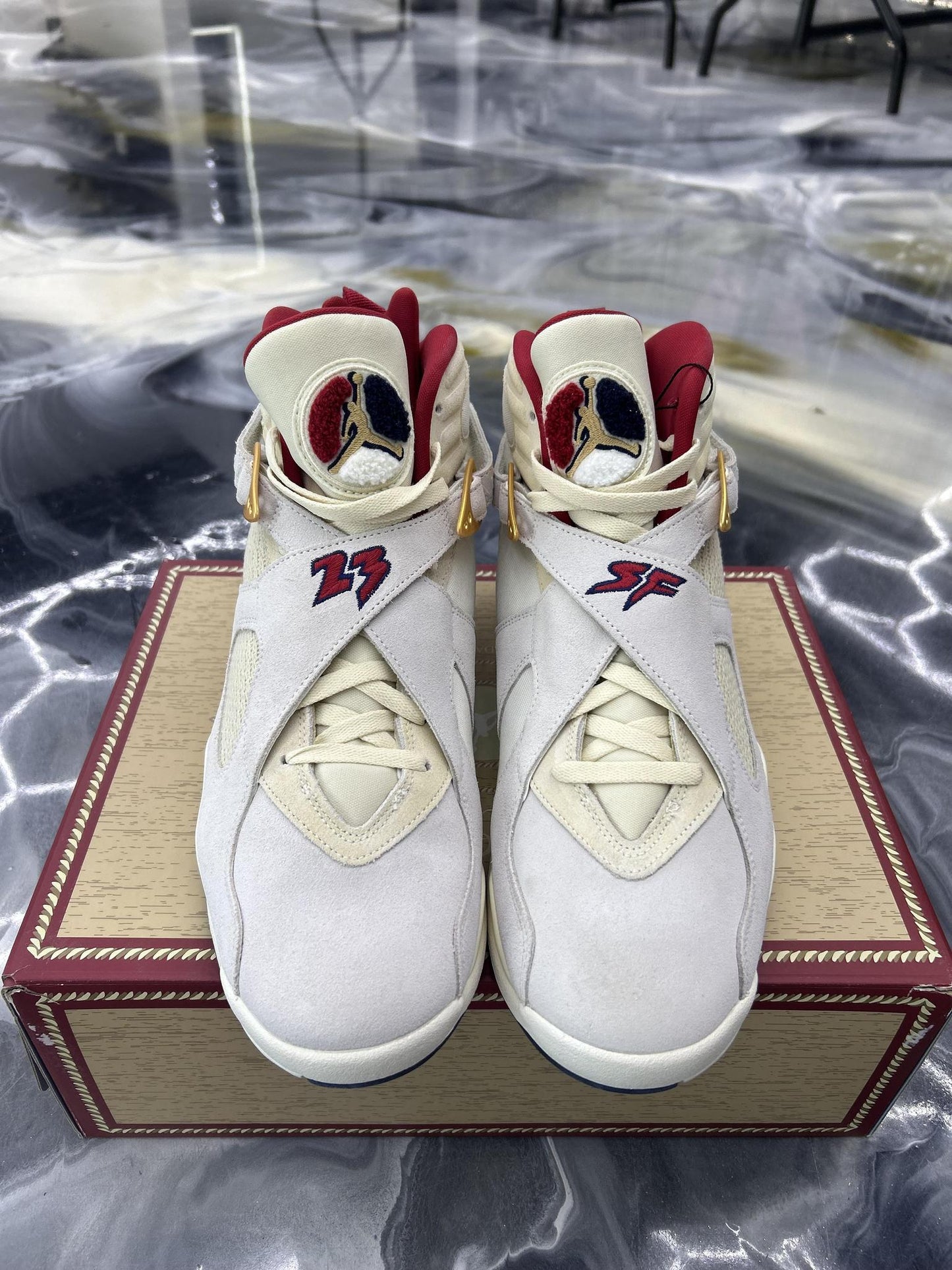 Jordan 8 "Solefly" Used Size 13