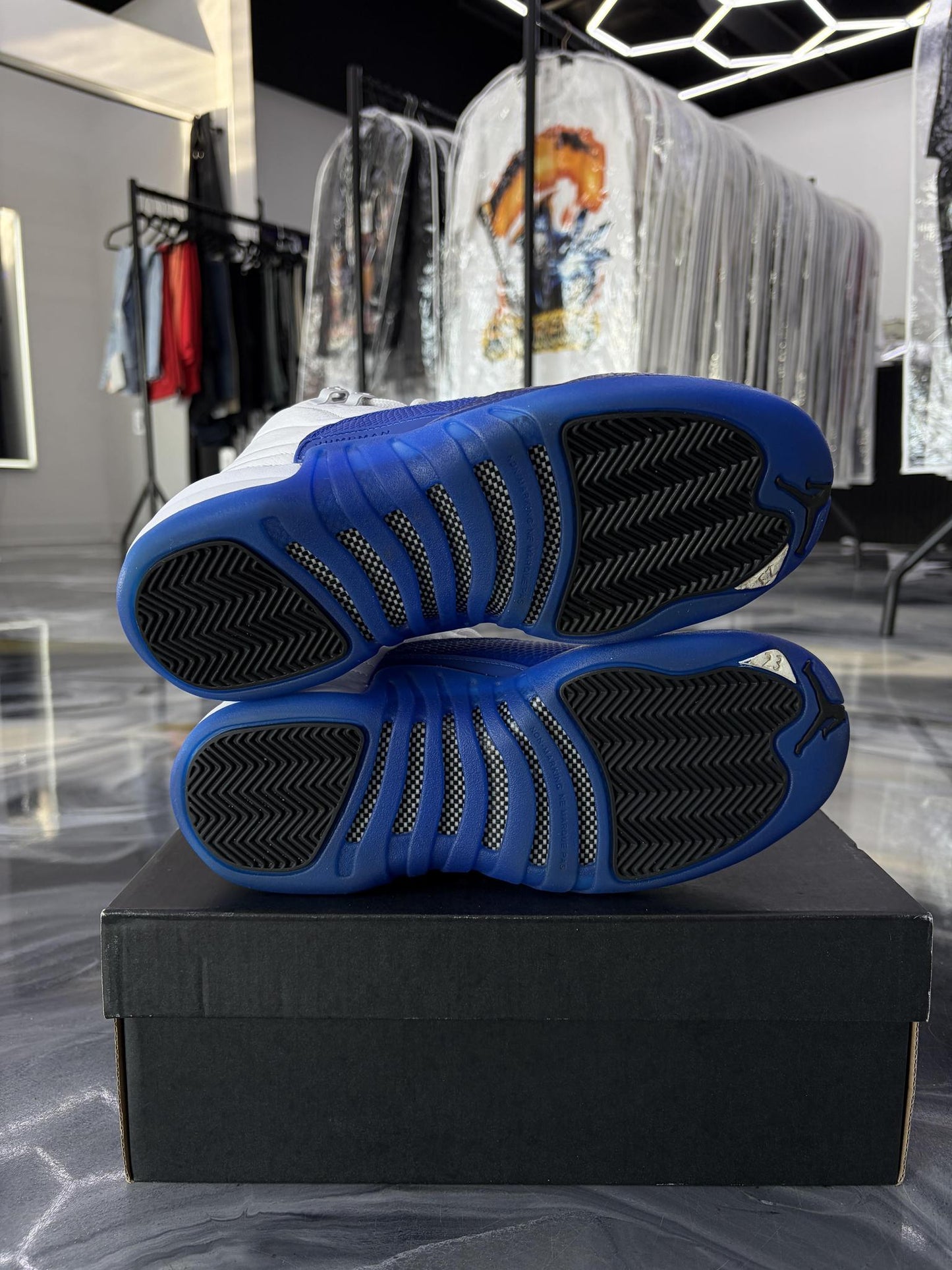 Jordan 12 "Blueberry" Used Size 7Y/8.5W