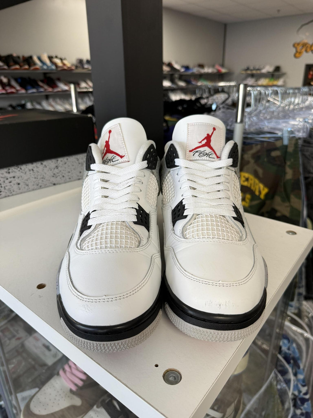 Jordan 4 "White Cement" Used Size 12