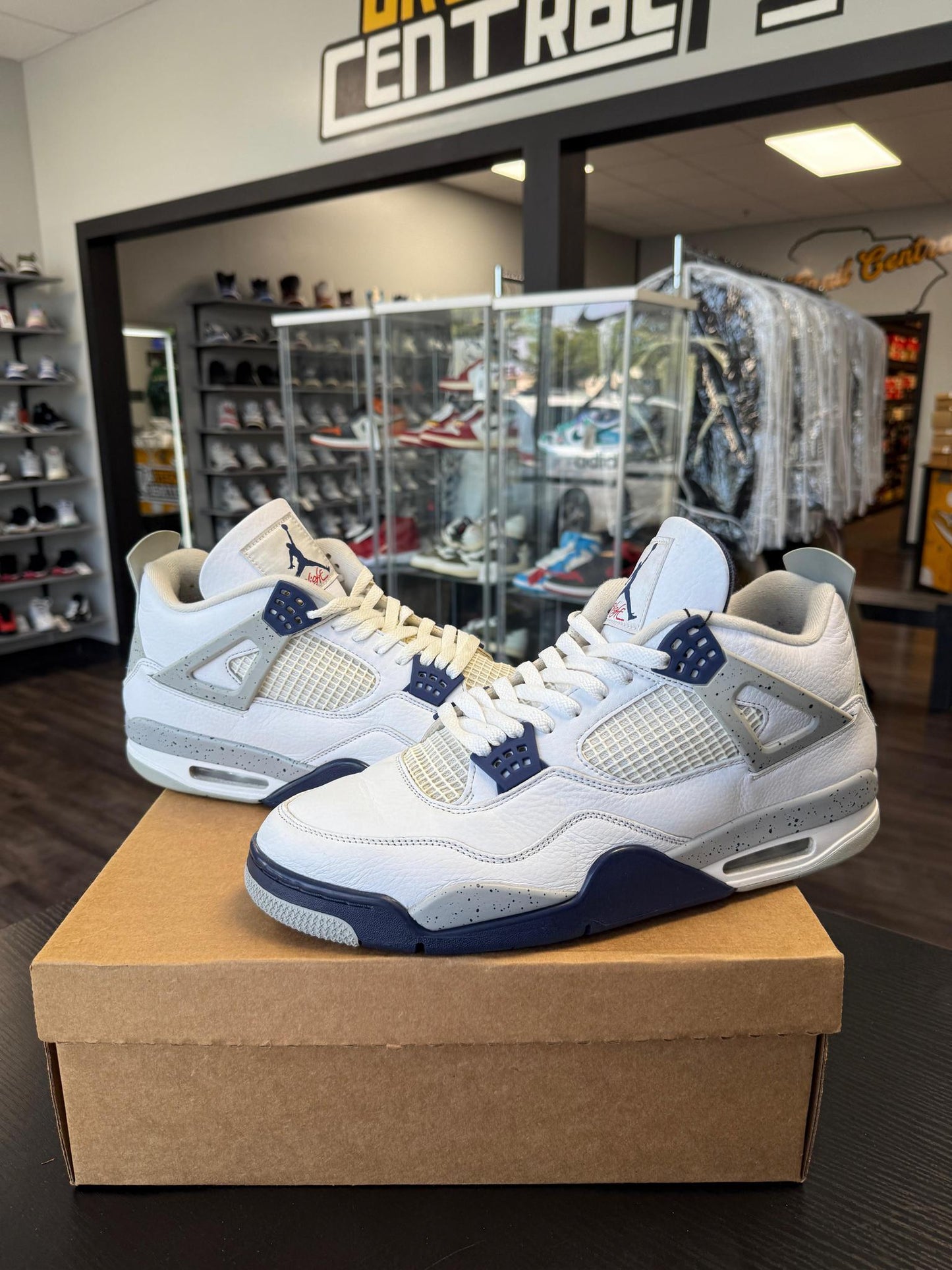 Jordan 4 "Midnight Navy" Used Size 14