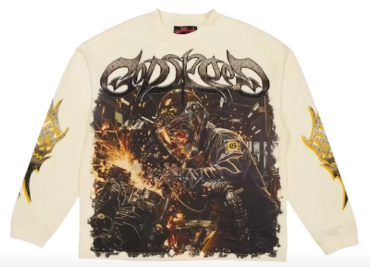Godspeed Steel Long Sleeve Tee "Bone"