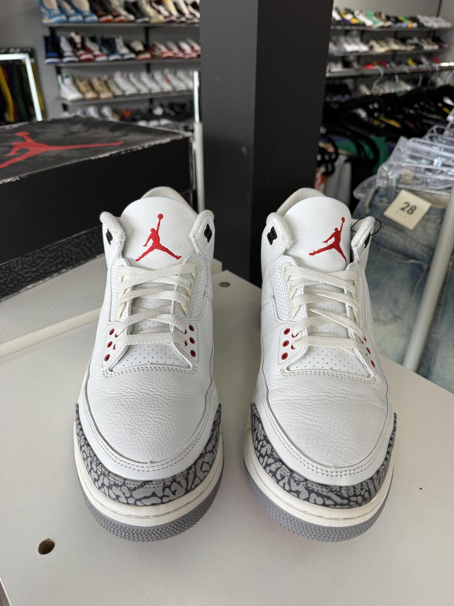 Jordan 3 "White Cement Reimagined" Used Size 12.5