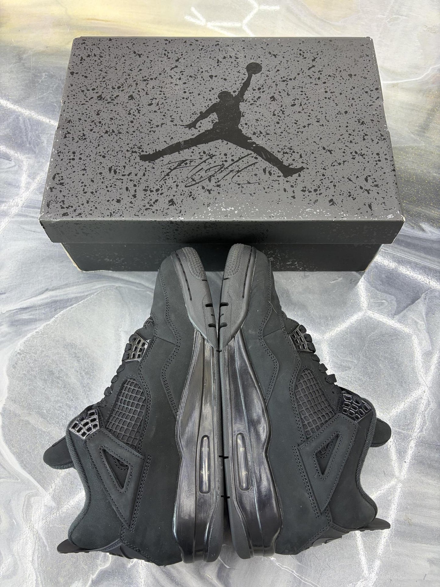 Jordan 4 "Black Cat" Used Size 9.5