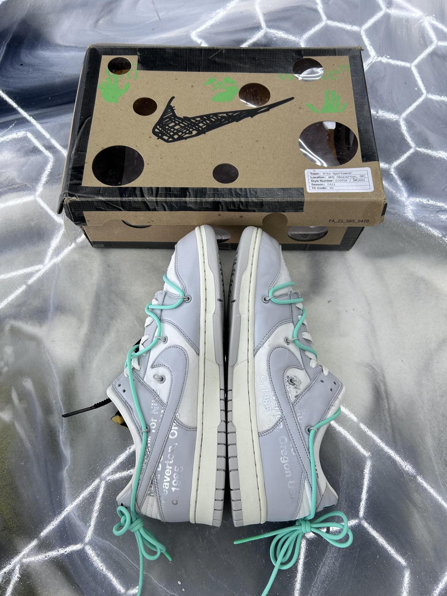 Dunk Low x Off White "Lot 4" Used Size 13