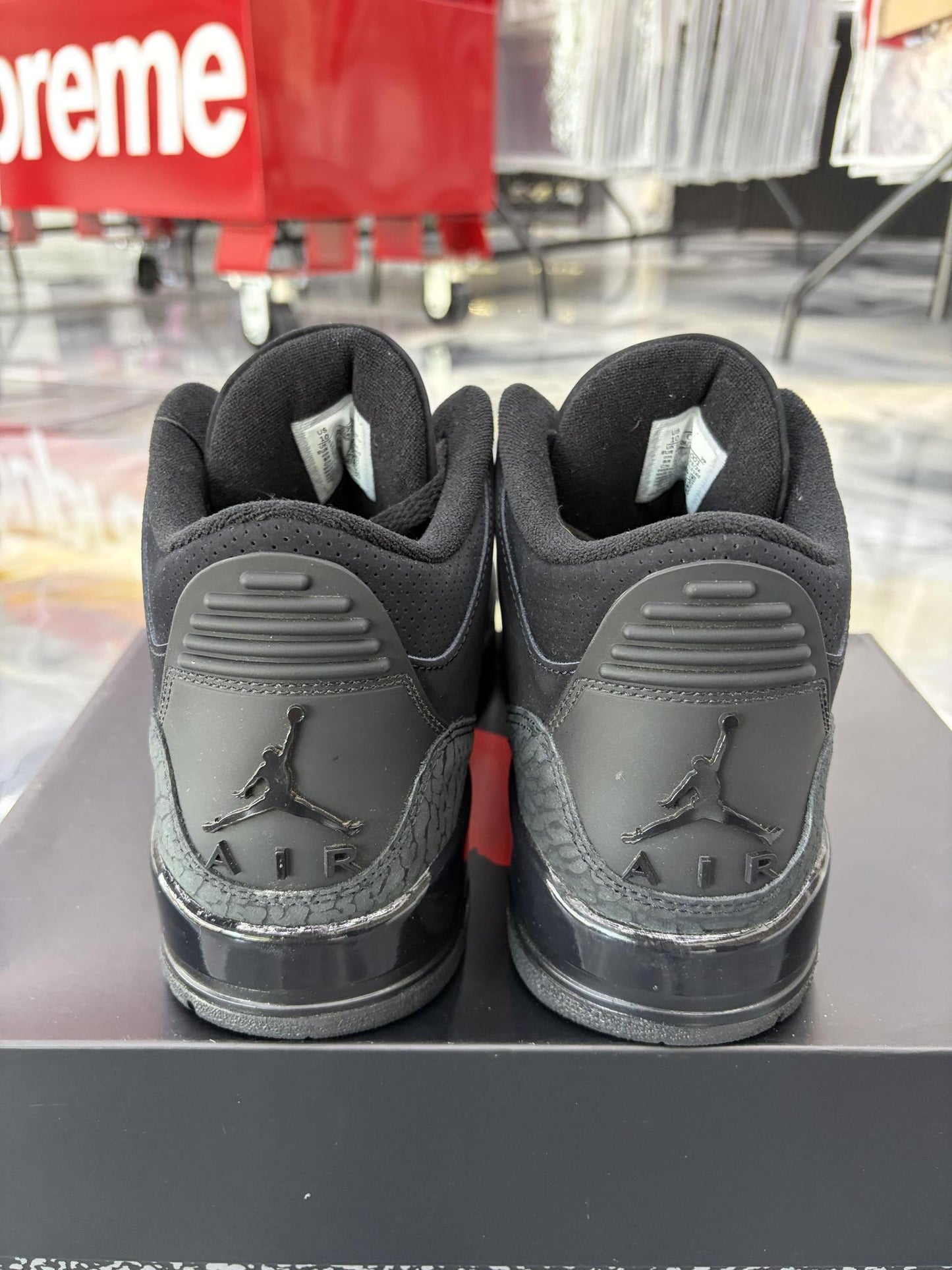 Jordan 3 "Black Cat" Used Size 10