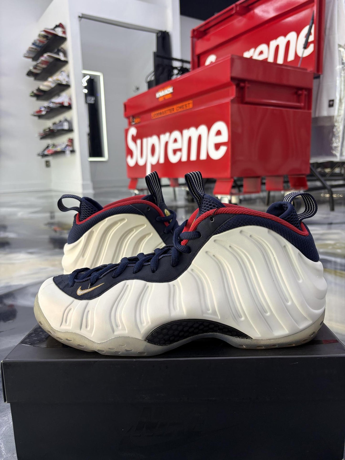 Nike Air Foamposite One "Olympic" Used Size 12