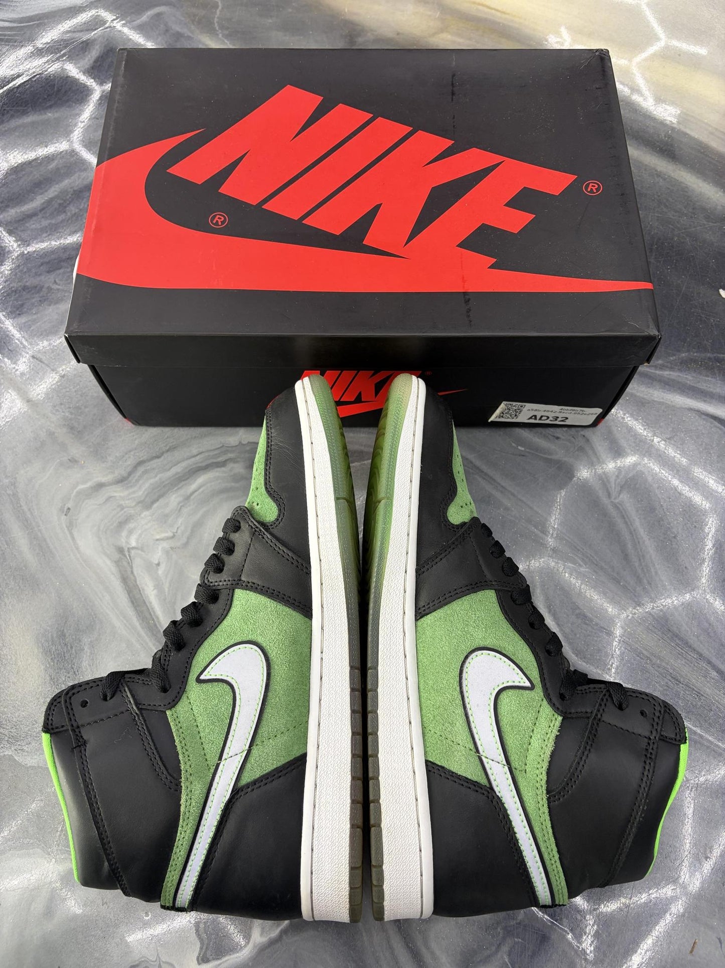 Jordan 1 High Zoom "Zen Green" Used Size 10.5