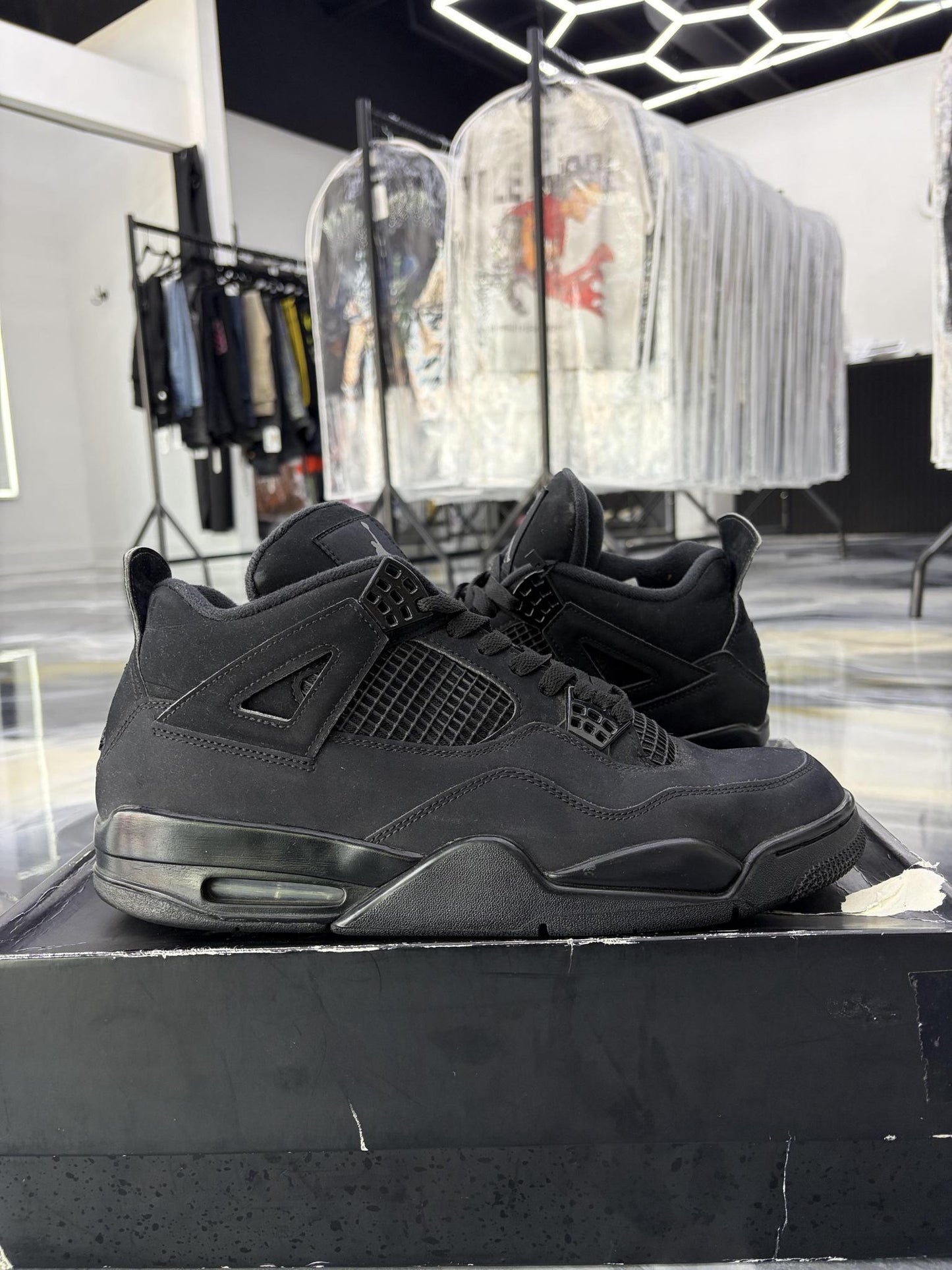 Jordan 4 "Black Cat 2020" Used Size 12