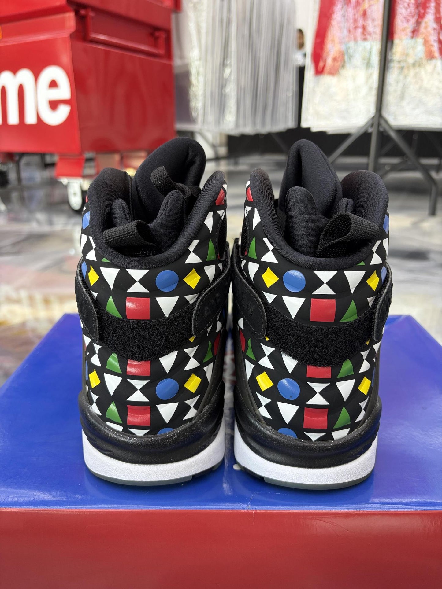 Jordan 8 "Quai 54" Used Size 12