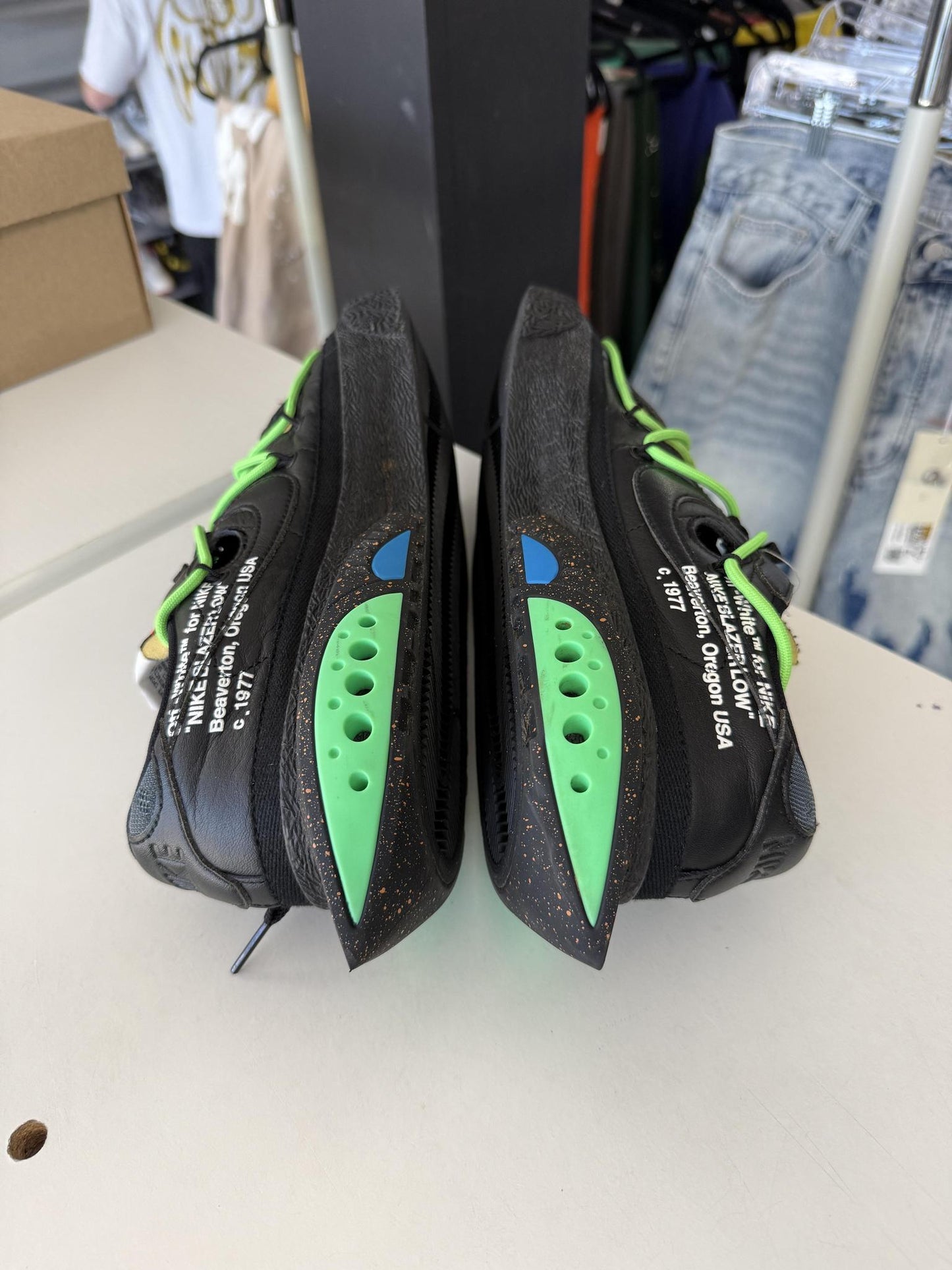 Nike Blazer Low x Off White "Black" Used Size 10.5