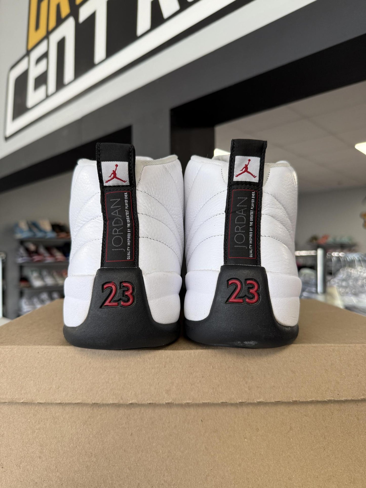 Jordan 12 Red Taxi Used Size 11