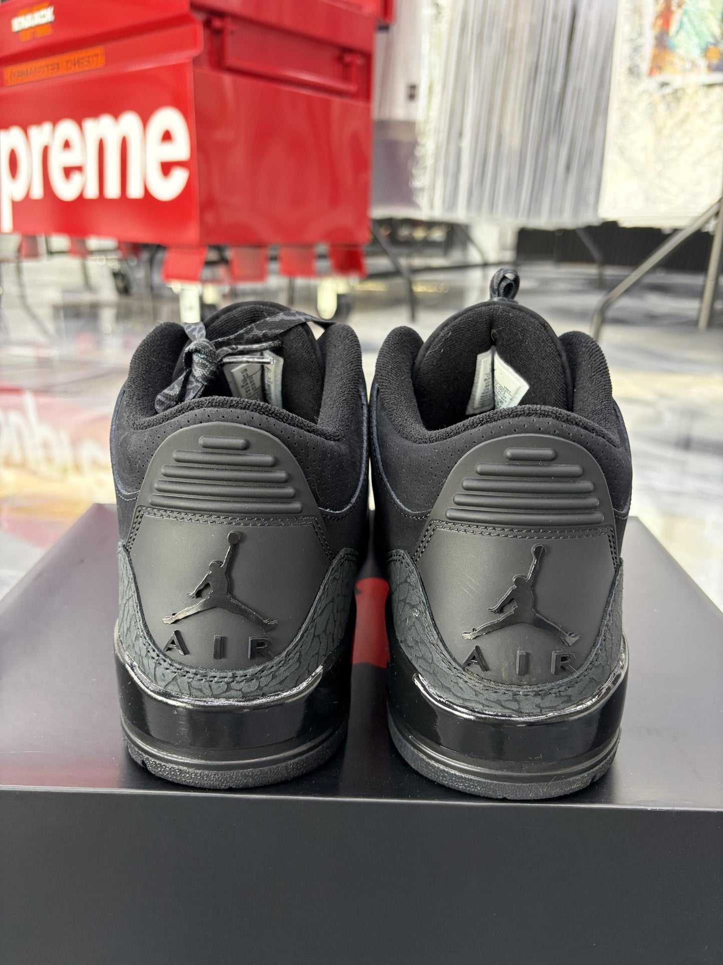 Jordan 3 "Black Cat" Used Size 11