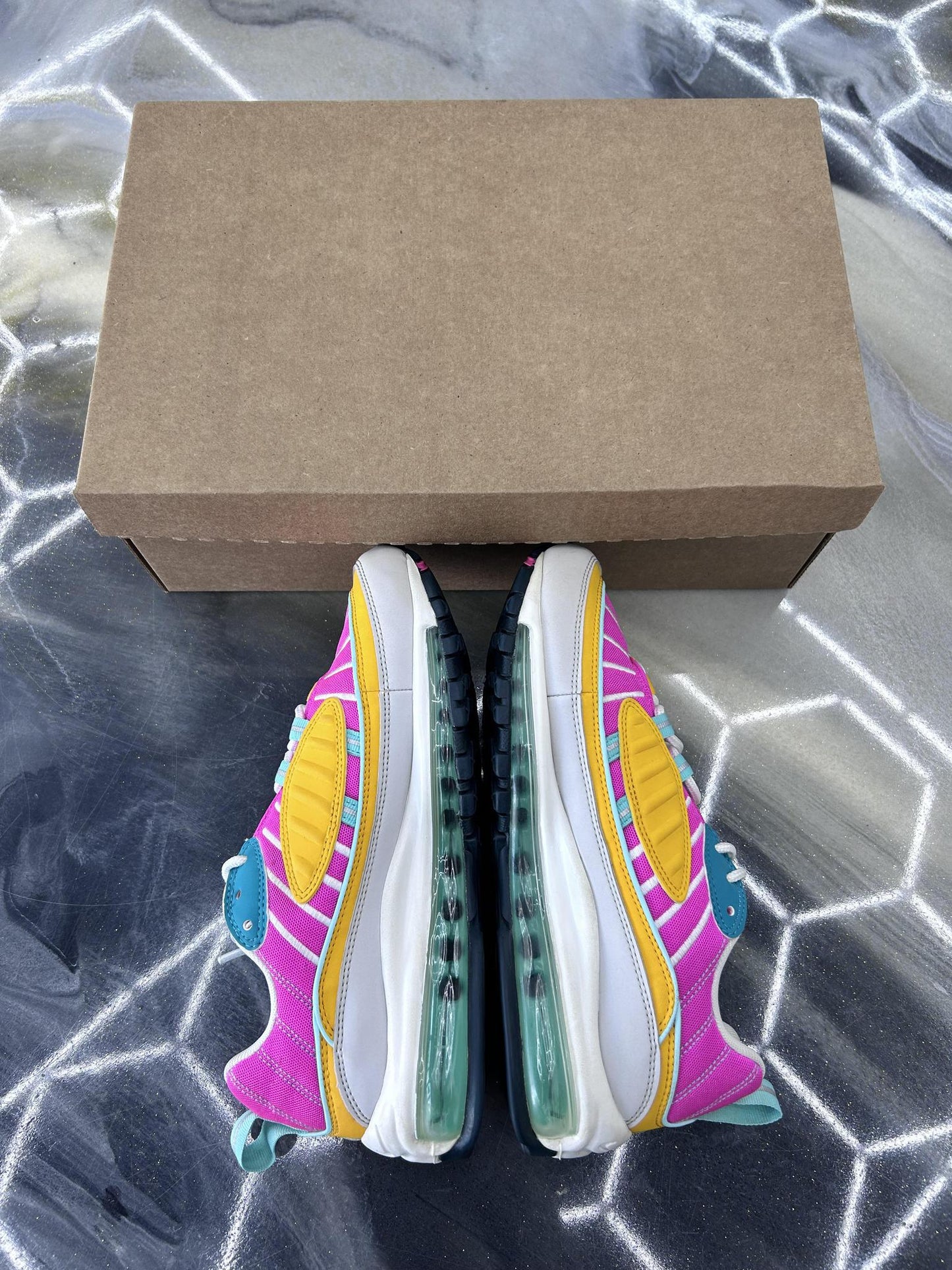 Nike Air Max 98 "Easter" Used Size 6.5Y/8W