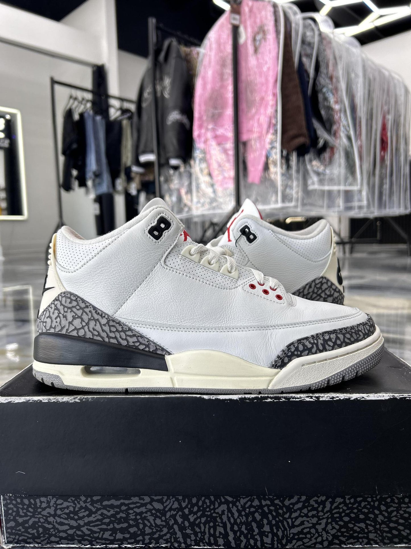 Jordan 3 White Cement Used Size 10