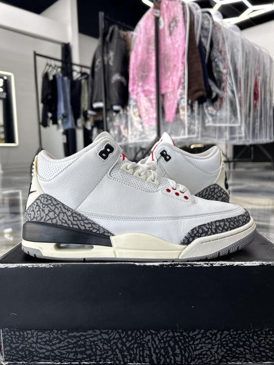 Jordan 3 White Cement Used Size 10