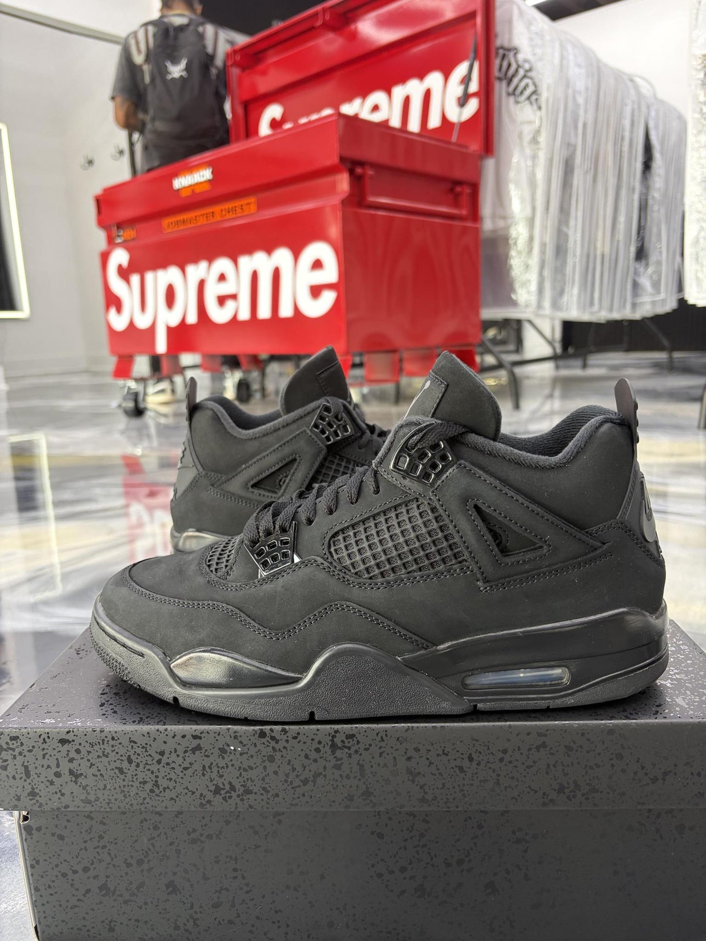 Jordan 4 "Black Cat" Used Size 10.5