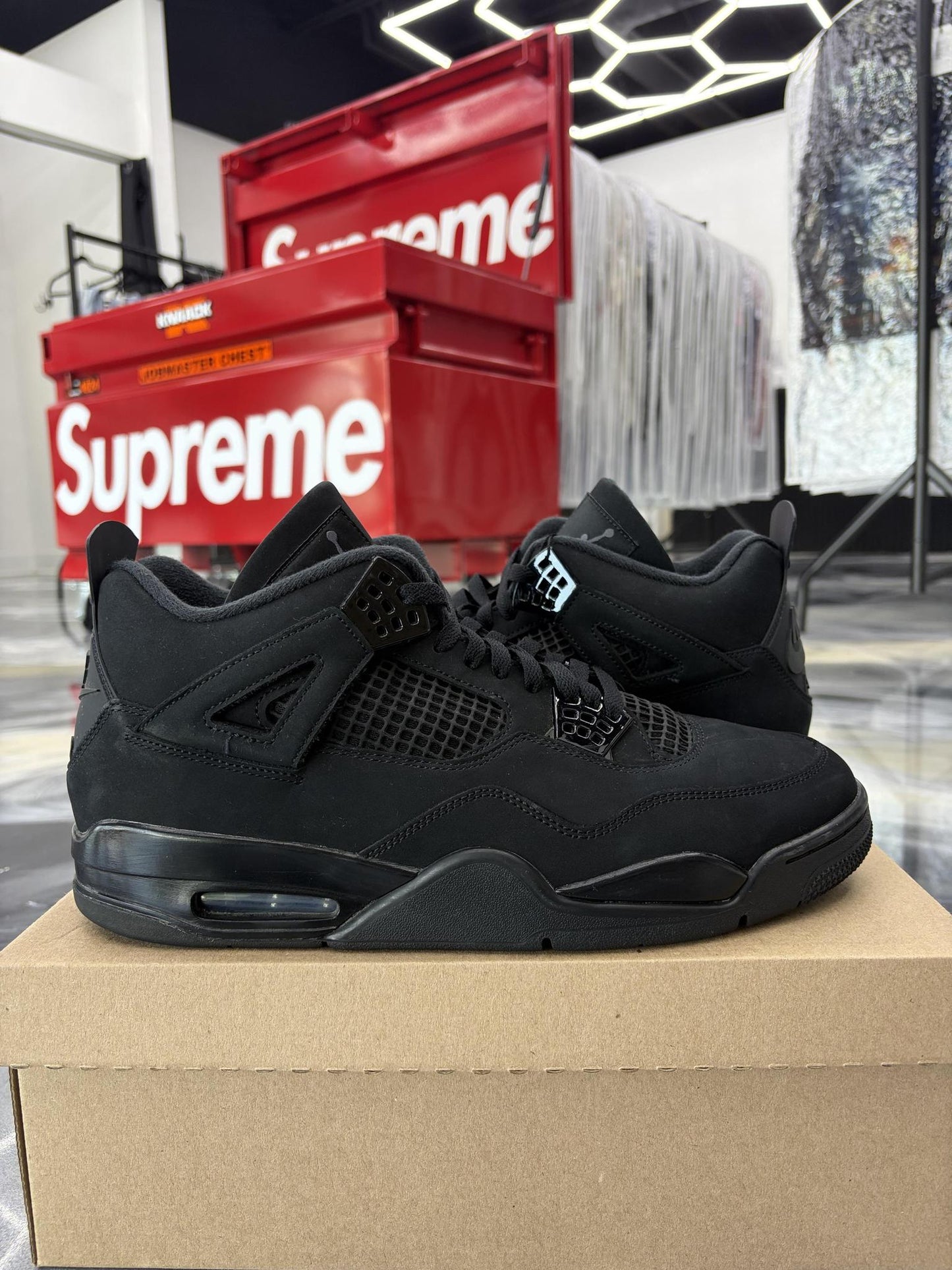 Jordan 4 "Black Cat" Used Size 13