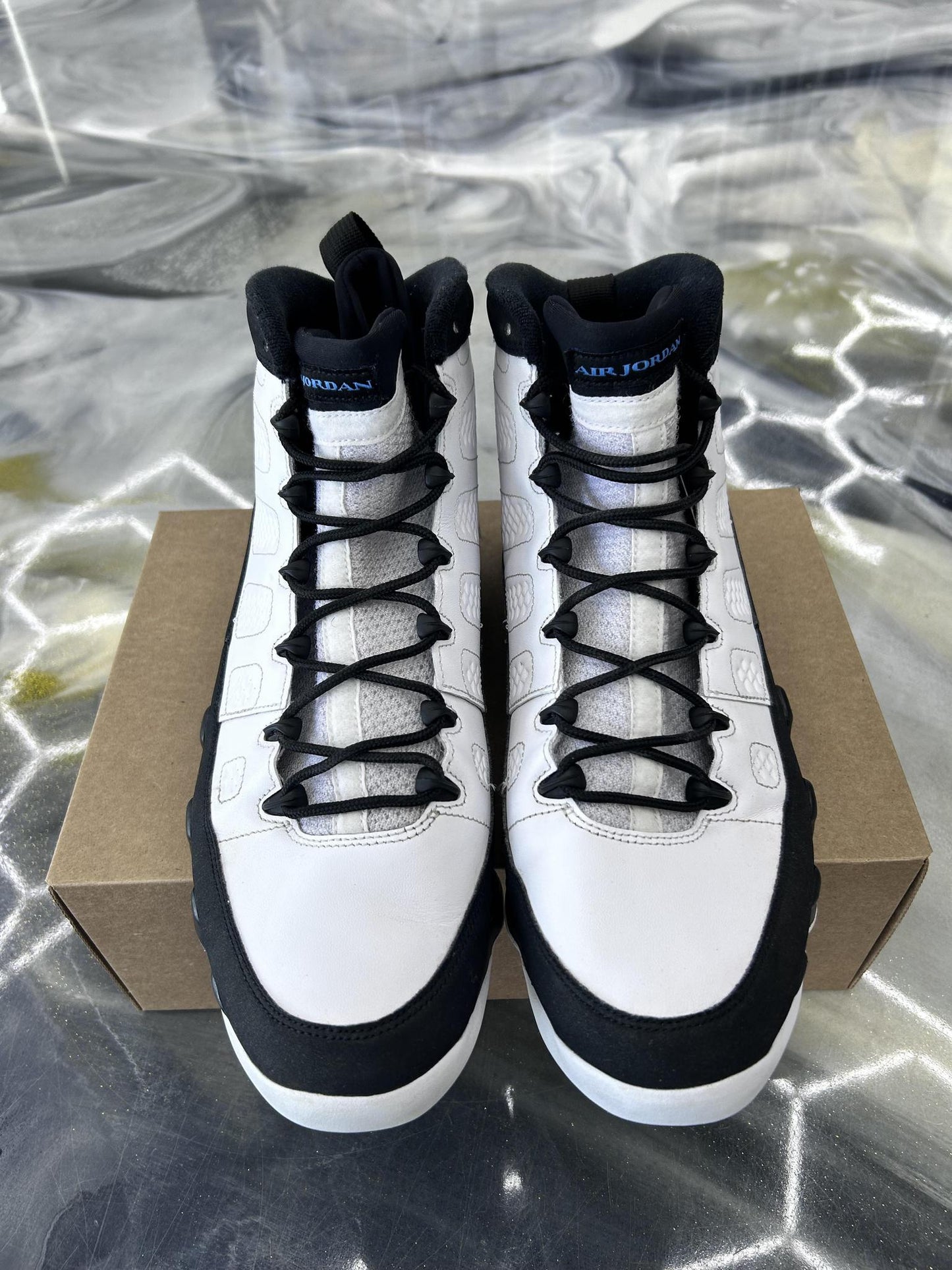 Jordan 9 "University Blue" Used Size 14