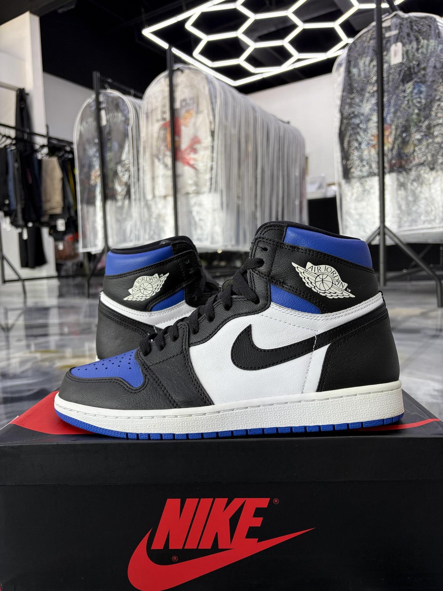 Jordan 1 "Royal Toe" Used Size 10