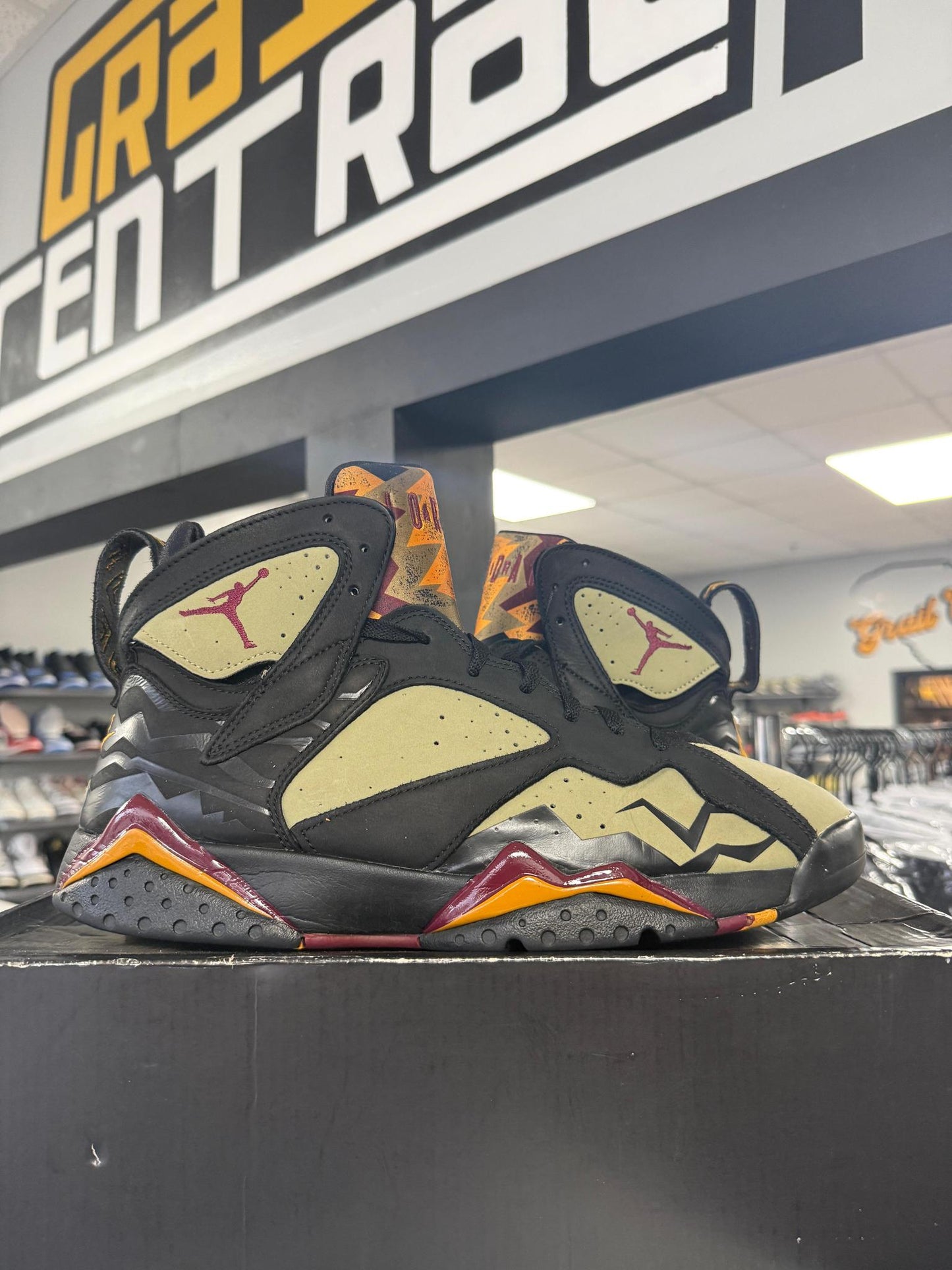 Jordan 7 "Black Olive" Used Size 12
