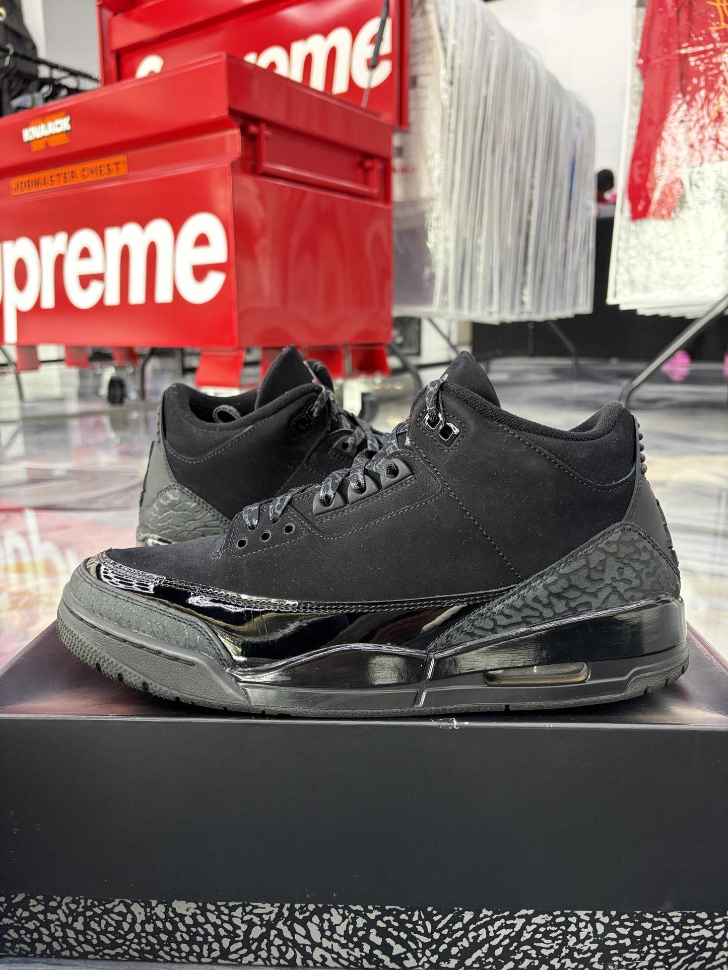 Jordan 3 "Black Cat" Used Size 11.5