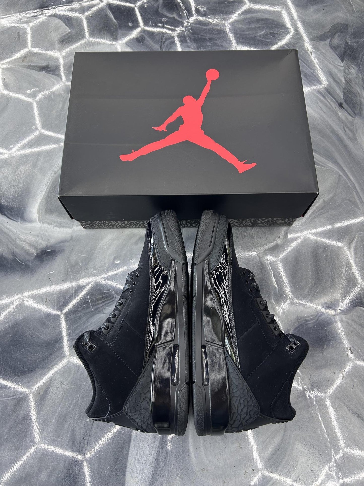 Jordan 3 "Black Cat" Used Size 9