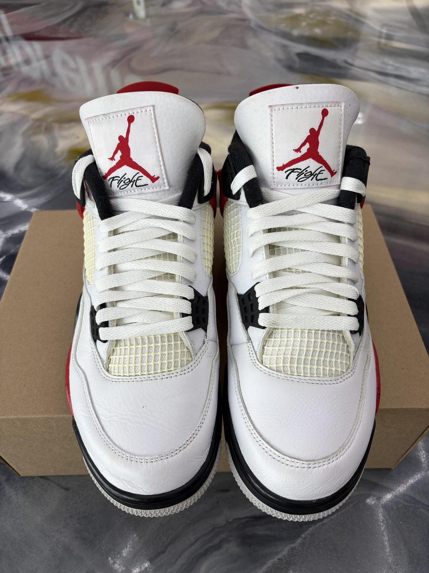 Jordan 4 "Red Cement" Used Size 10