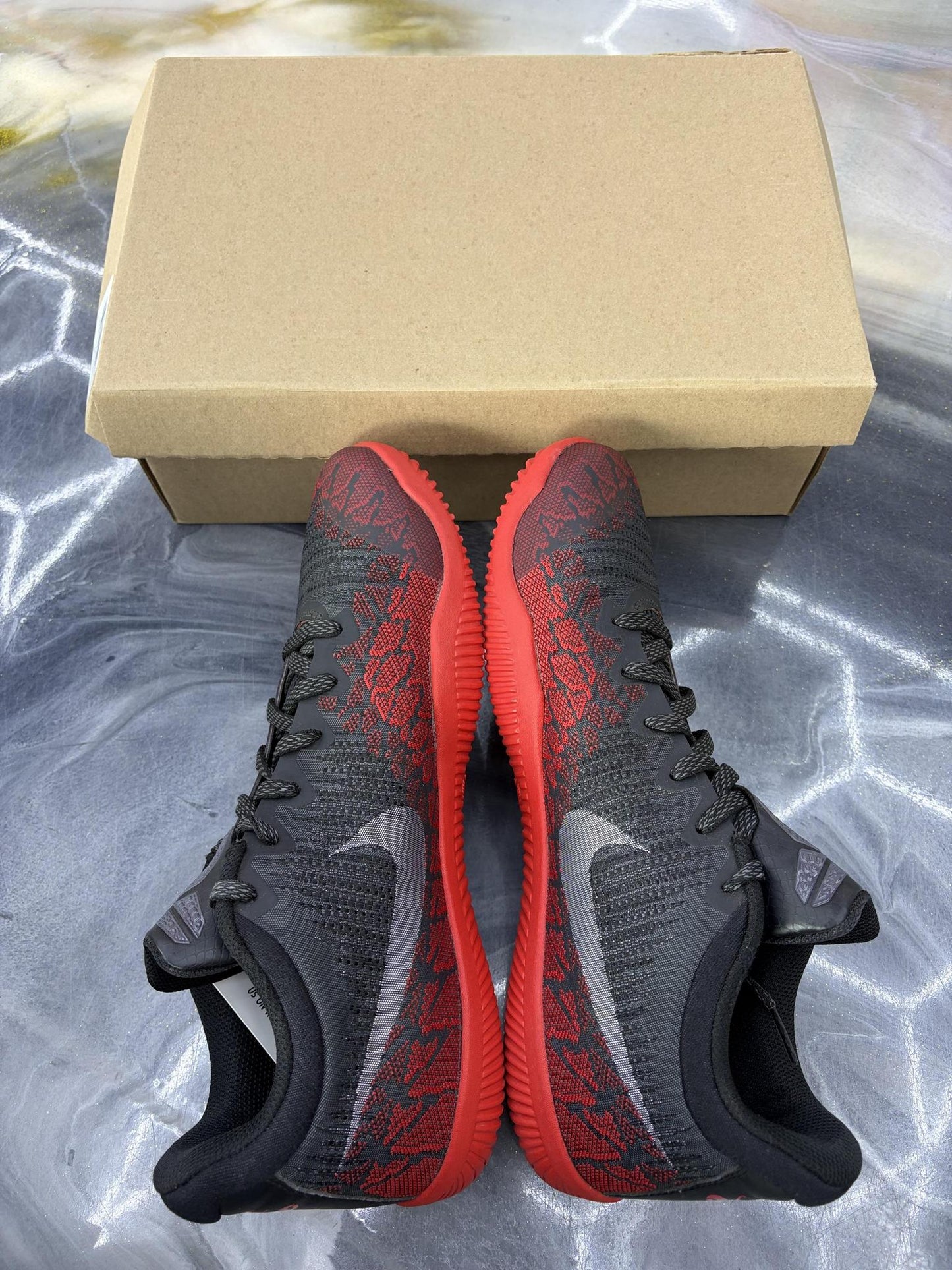 Nike Mamba Rage "Black Red" Used Size 12