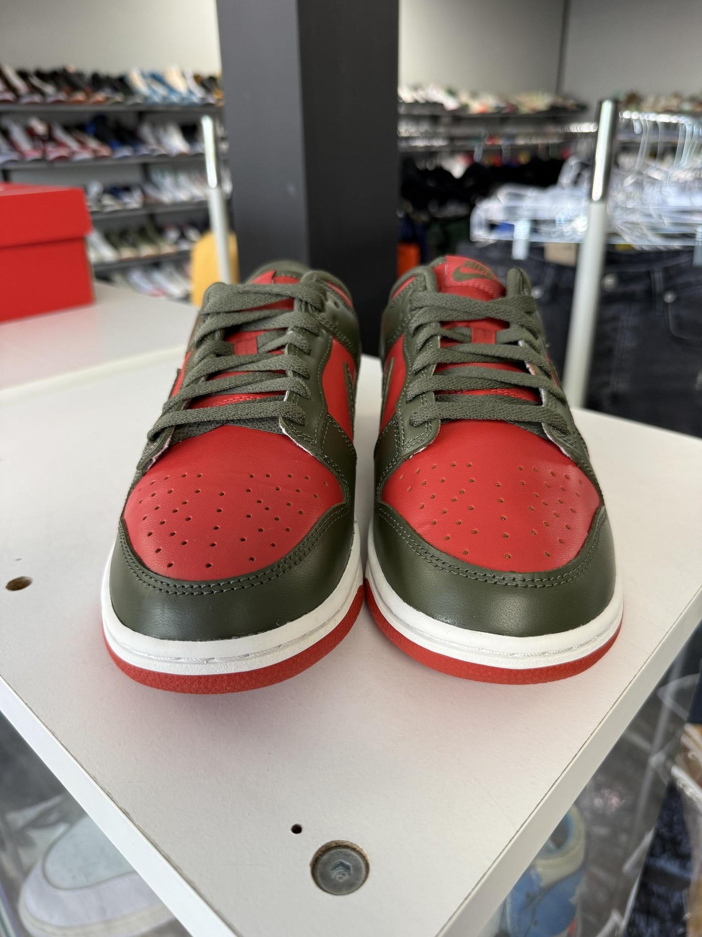 Nike Dunk Low "Mystic Red Olive" Used Size 8