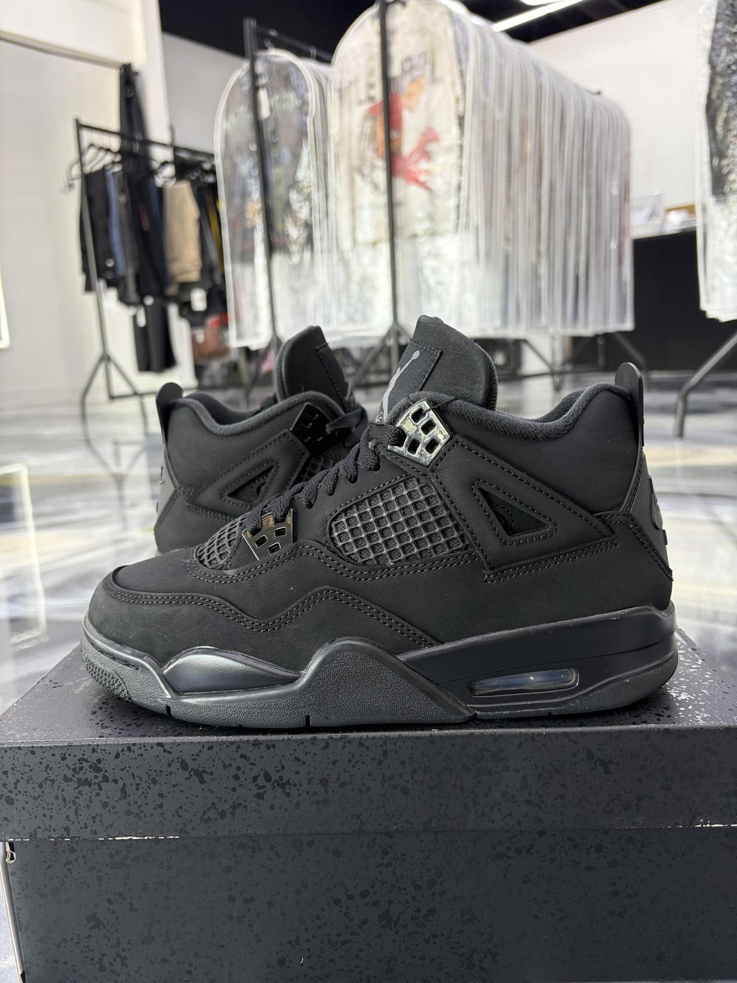 Jordan 4 "Black Cat" Used Size 6.5Y/8W