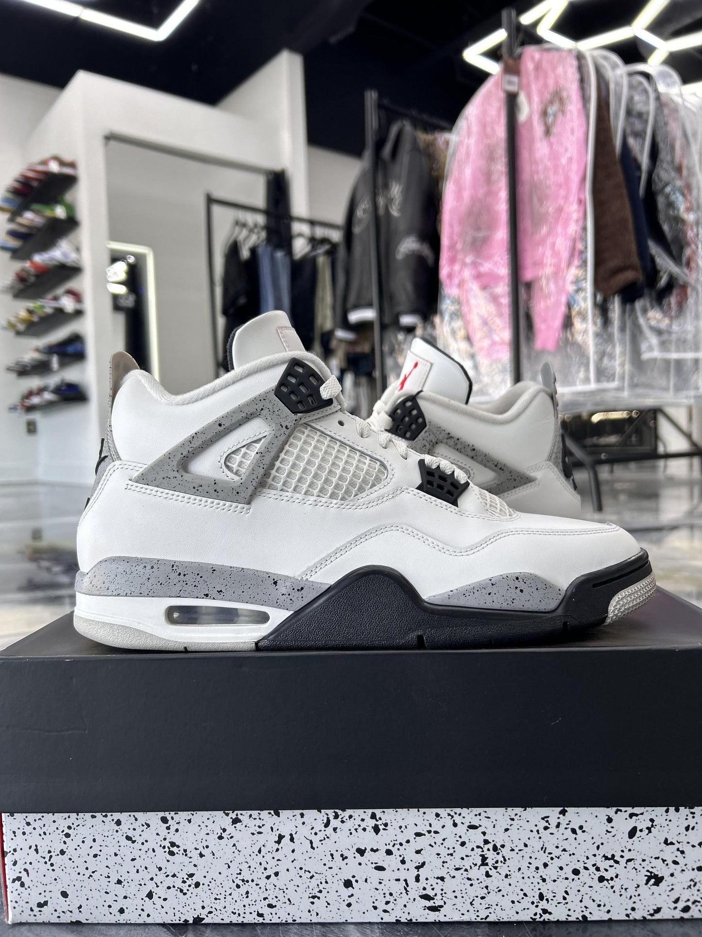 Jordan 4 "White Cement" Used Size 11