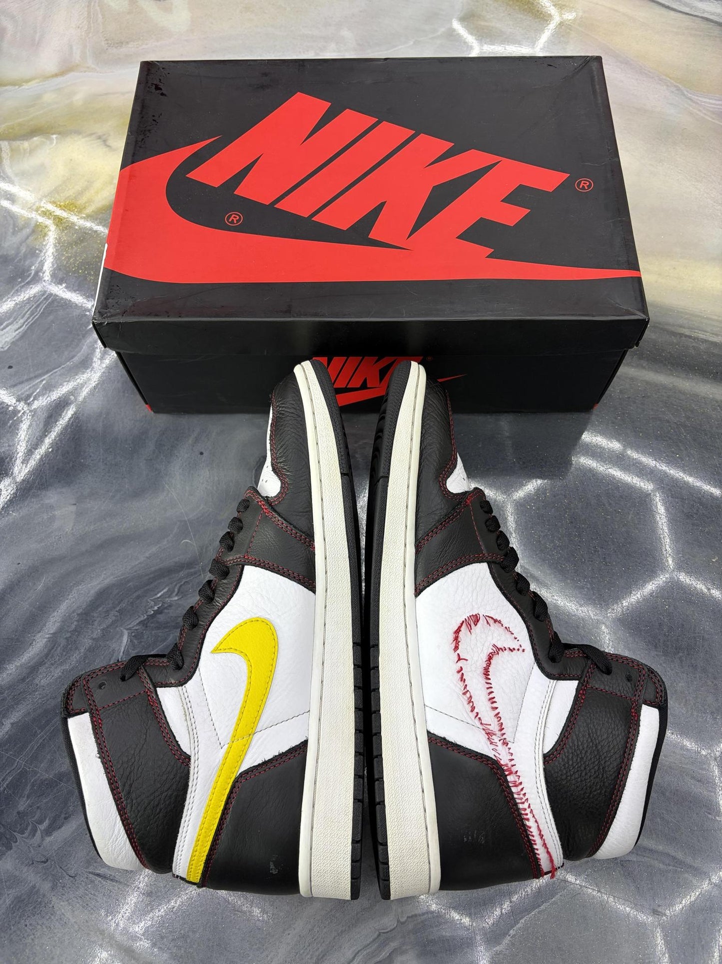 Jordan 1 High "Defiant White" Used Size 12