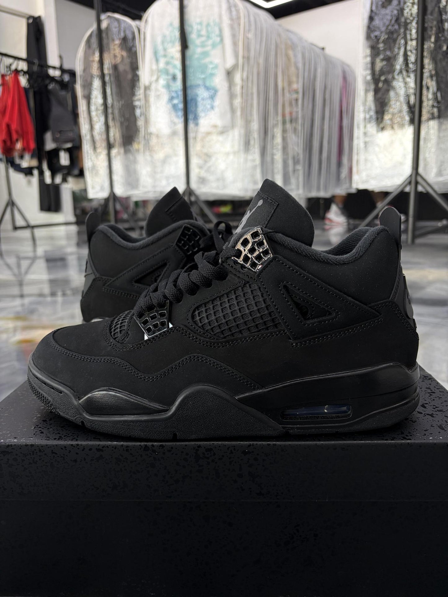 Jordan 4 "Black Cat" Used Size 9.5