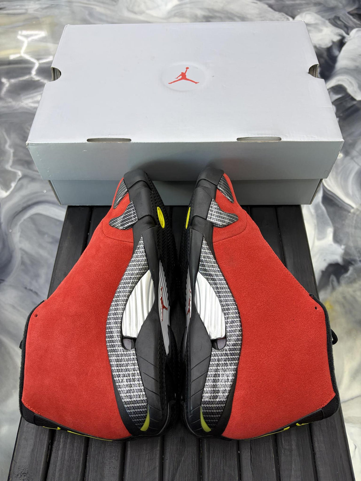 Jordan 14 "Ferrari" Used Size 9