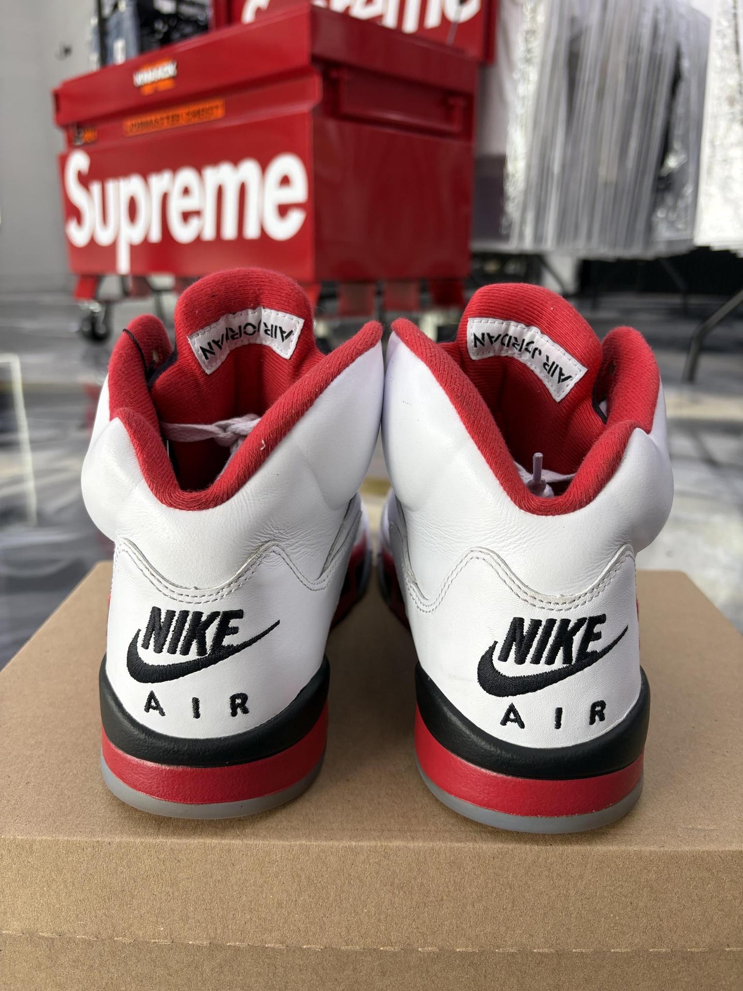 Jordan 5 "Fire Red" Used Size 8.5