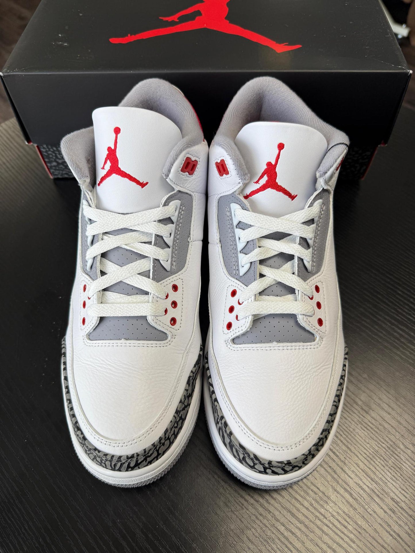 Jordan 3 "Fire Red" Used Size 10