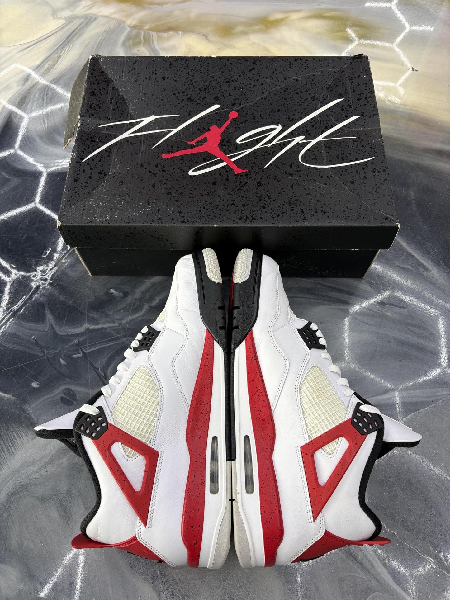 Jordan 4 "Red Cement" Used Size 13