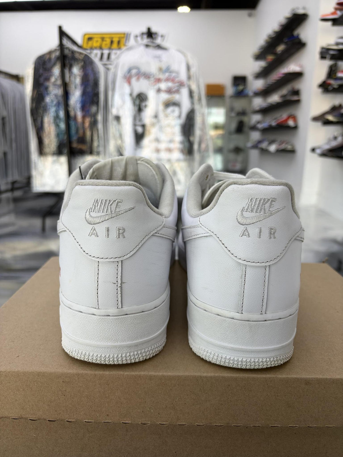 Nike Air Force 1 Supreme "White" Used Size 12
