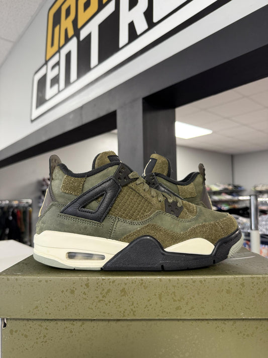 Jordan 4 Craft Olive Used Size 6Y/7.5W