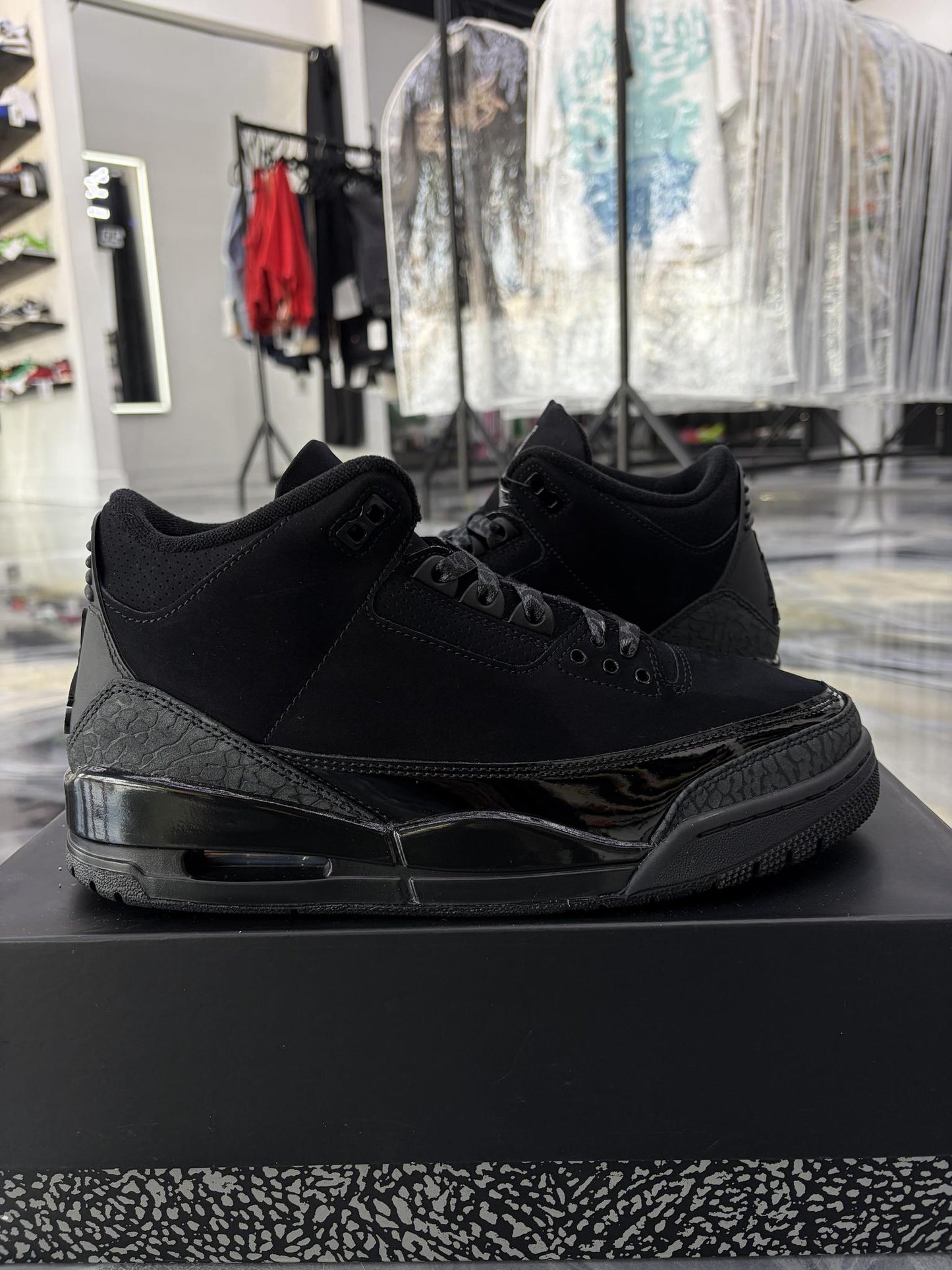 Jordan 3 "Black Cat" Used Size 9